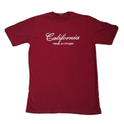 تیشرت مردانه طرح کالیفرنیا (california) قرمز